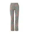 Etro Paisley High-rise Flare Trousers