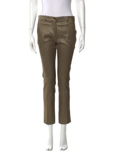 Pre-owned Etro Printed Straight Leg Pants