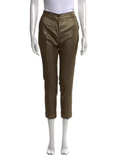 Pre-owned Etro Printed Straight Leg Pants