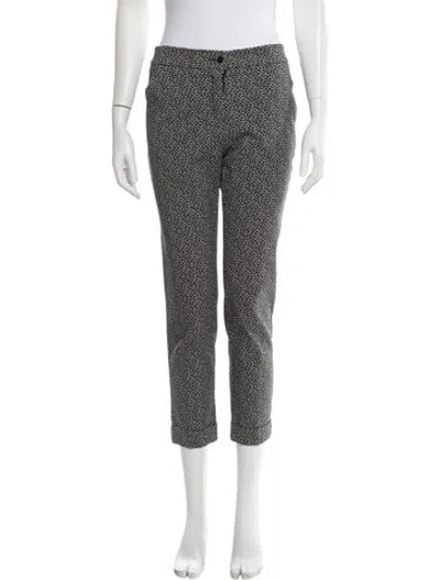 Pre-owned Etro Printed Straight Leg Pants In Black