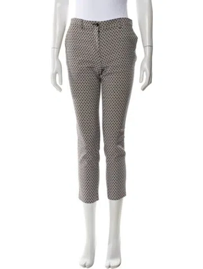 Pre-owned Etro Printed Straight Leg Pants In Black