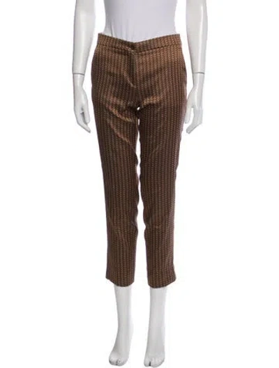 Pre-owned Etro Printed Straight Leg Pants In Multi