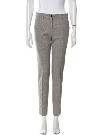 Pre-owned Etro Printed Straight Leg Pants In Neutral