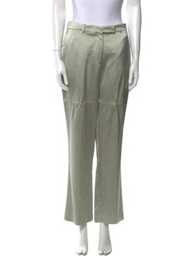 Pre-owned Etro Printed Straight Leg Pants In Neutral