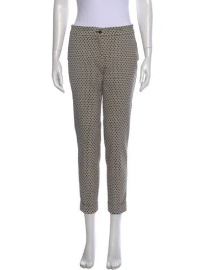 Pre-owned Etro Printed Straight Leg Pants In Neutral