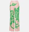 Etro Printed Straight Pants In Multicoloured