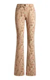 Etro Printed Stretch-denim Bootcut Jeans In Multi