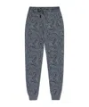 Etro Paisley-print Drawstring Track Pants In Gray
