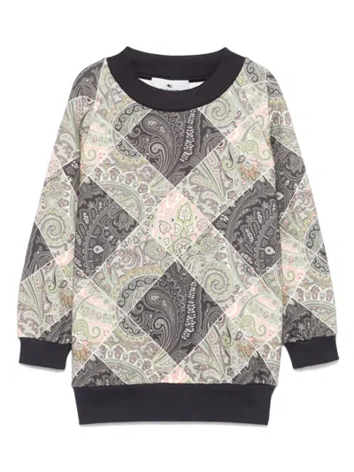 Etro Kids' Printed Sweatshirt In Blue