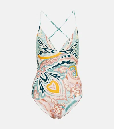 Etro Printed Swimsuit In 1