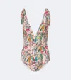 Etro Printed Swimsuit In Multi