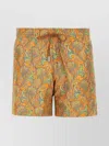 Etro Paisley-print Swim Shorts In Orange