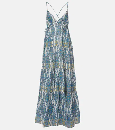 Etro Womens Print On White Base Paisley-print Sleeveless Cotton-silk Woven Midi Dress