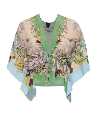 Etro Tie-front Floral-print Blouse In Multi