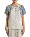 Etro All-over Print T-shirt In Print On White