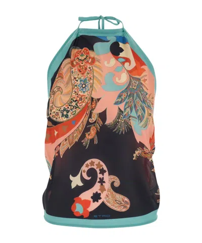 Etro Printed Tops In Multi