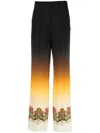Etro Graphic-print Straight-leg Trousers