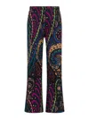 Etro Printed Trousers In Multi