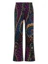 Etro Printed Trousers In Multi