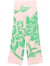 Etro Printed Trousers In Pink