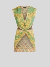Etro Woman Top Lime Green Size 8 Polyamide In Green