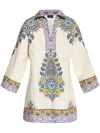 Etro Printed Tunic In White