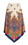 Etro Printed Twiill Halter Top In Multi