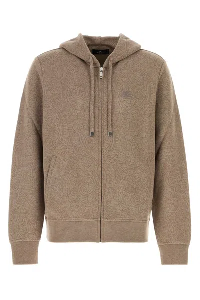 Etro Printed Viscose Crewneck T-shirt Sweatshirt