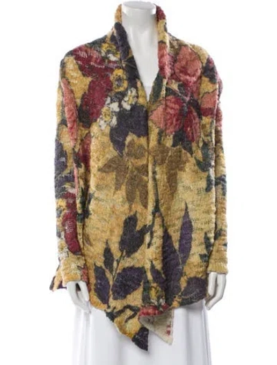 Pre-owned Etro Printed V-neck Sweater In Multi