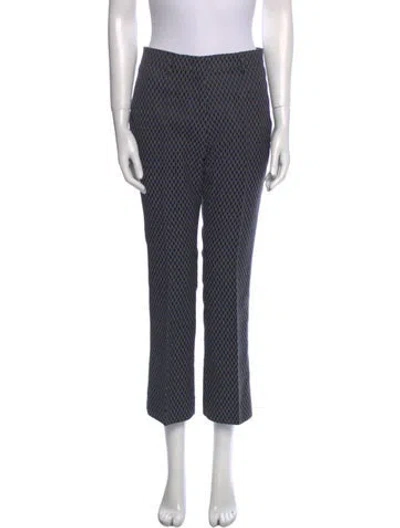 Pre-owned Etro Printed Wide Leg Pants In Blue