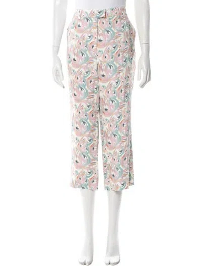 Pre-owned Etro Printed Wide Leg Pants W/ Tags In Neutral