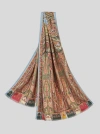 ETRO PRINTED WOOL AND SILK SCARF