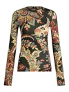 Etro Jersey Top In Green