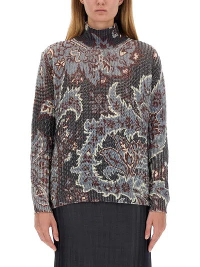 ETRO PRINTED WOOL SWEATER