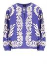 Etro Blue And White Paisley Blouse