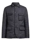 Etro Quilted Jacket With Pockets In Black
