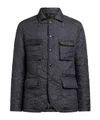 Etro Quilted Jacket With Pockets In Blue