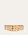 Etro Raffia Embroidered Belt In Belt Embroidery Raffia