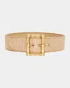 Etro Raffia Embroidered Belt In Belt Embroidery Raffia