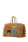 ETRO RAFFIA SHOPPING BAG