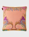 Etro Rajasthan Decorative Pillow, 18" Square In Green