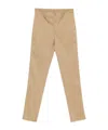 Etro Raw-edge Cotton Trousers In Brown