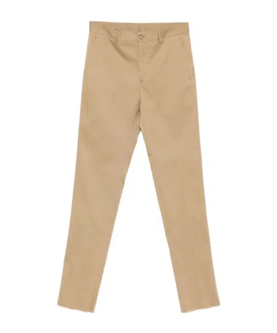 ETRO RAW-EDGE COTTON TROUSERS