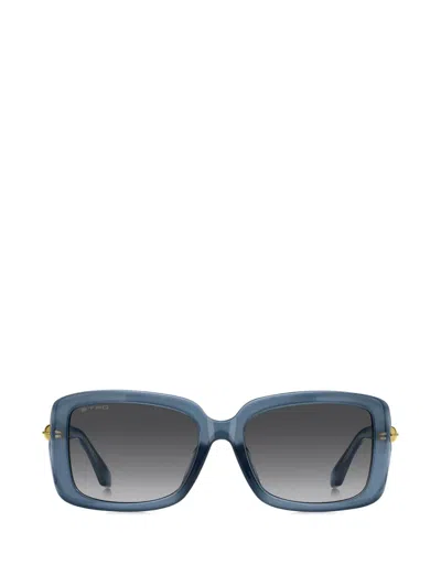 Etro Rectangle-frame Sunglasses In Blue