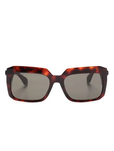 Etro Rectangle-frame Sunglasses In Brown