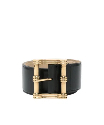 Etro Rectangular Buckle Belt In Black