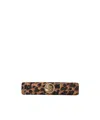 Etro Rectangular Hair Clip In Brown Leopard Print