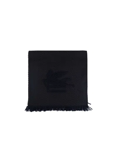 ETRO ETRO PEGASO EMBROIDERED SCARF