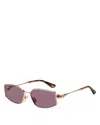 Etro 59mm Rectangular Sunglasses In Purple
