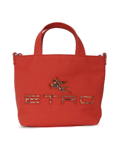 Etro Bag Canvas In Red